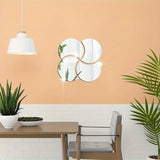 Modern 4 Circle Acrylic Wall Mirror – Minimalist Geometric Art